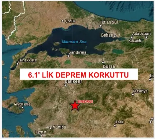 SINDIRGI 6.1 İLE SALLANDI