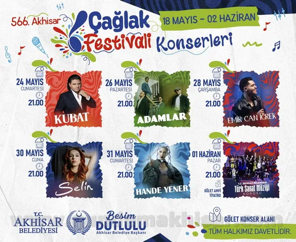 566. AKHİSAR ÇAĞLAK FESTİVALİ BAŞLIYOR